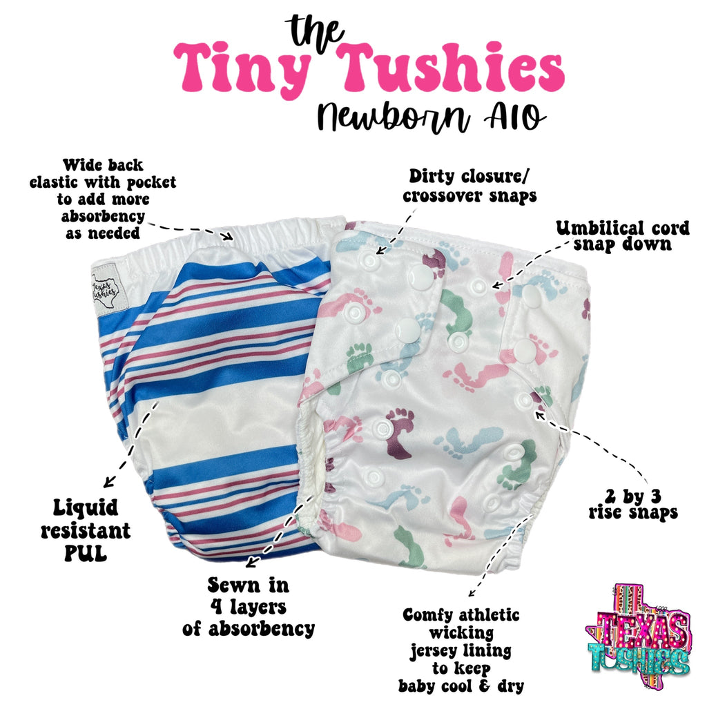 New Life - Newborn AIO - Texas Tushies - Modern Cloth Diapers & Beyond