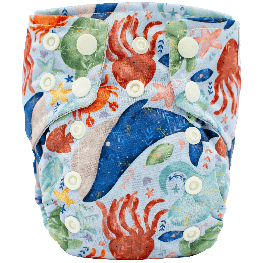 Ocean Cuties - Newborn AIO - Texas Tushies - Modern Cloth Diapers & Beyond