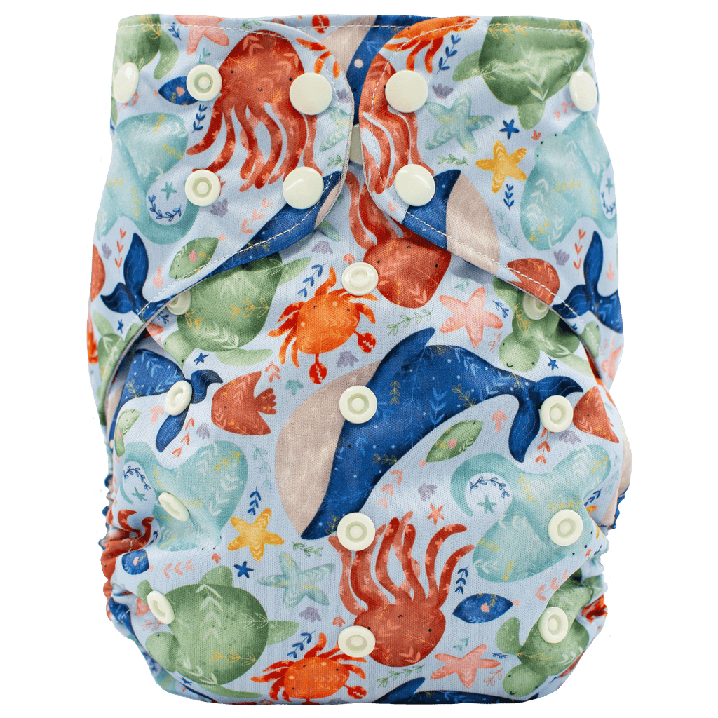 Ocean Cuties - XL Pocket - Texas Tushies - Modern Cloth Diapers & Beyond