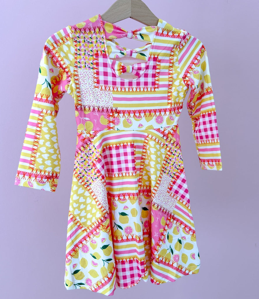 Pink Lemonade - Bow Back Dress - Texas Tushies - Modern Cloth Diapers & Beyond