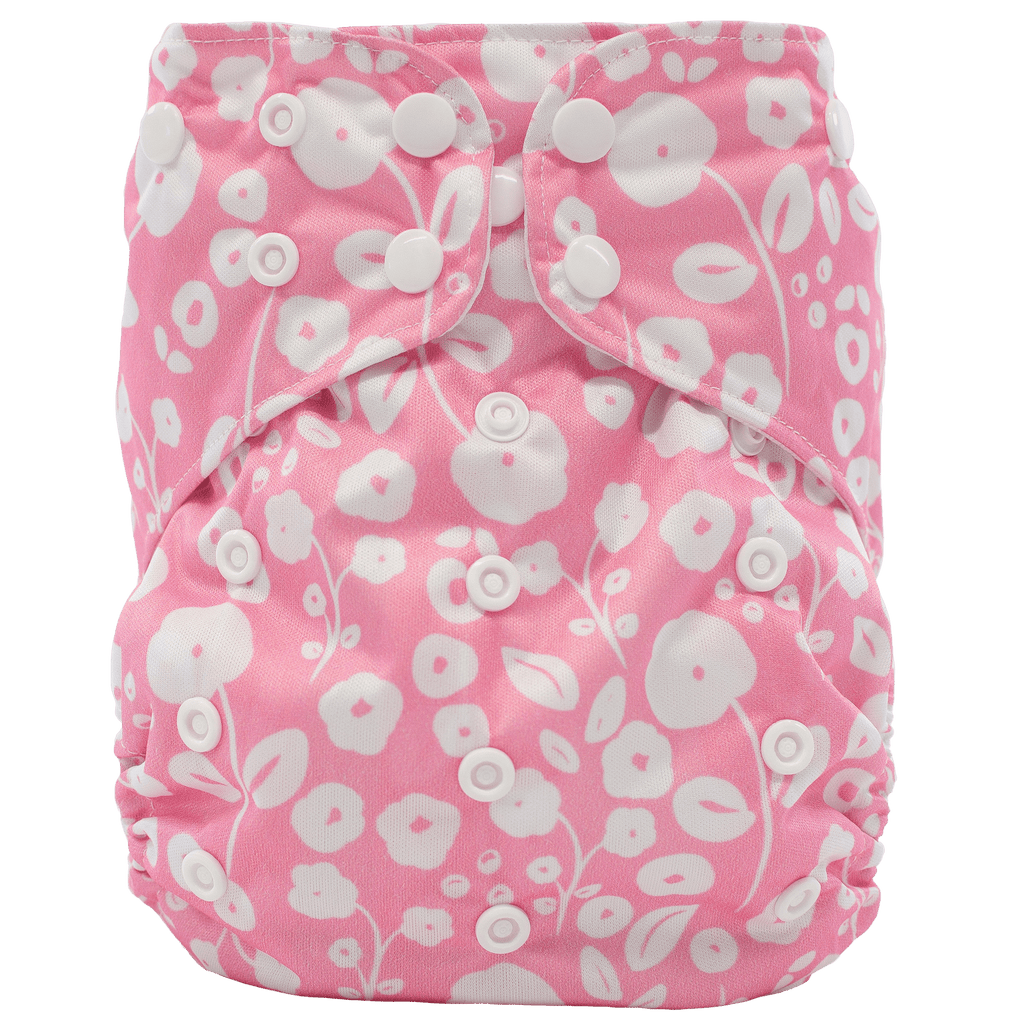 Pink Poppies - XL Pocket - Texas Tushies - Modern Cloth Diapers & Beyond