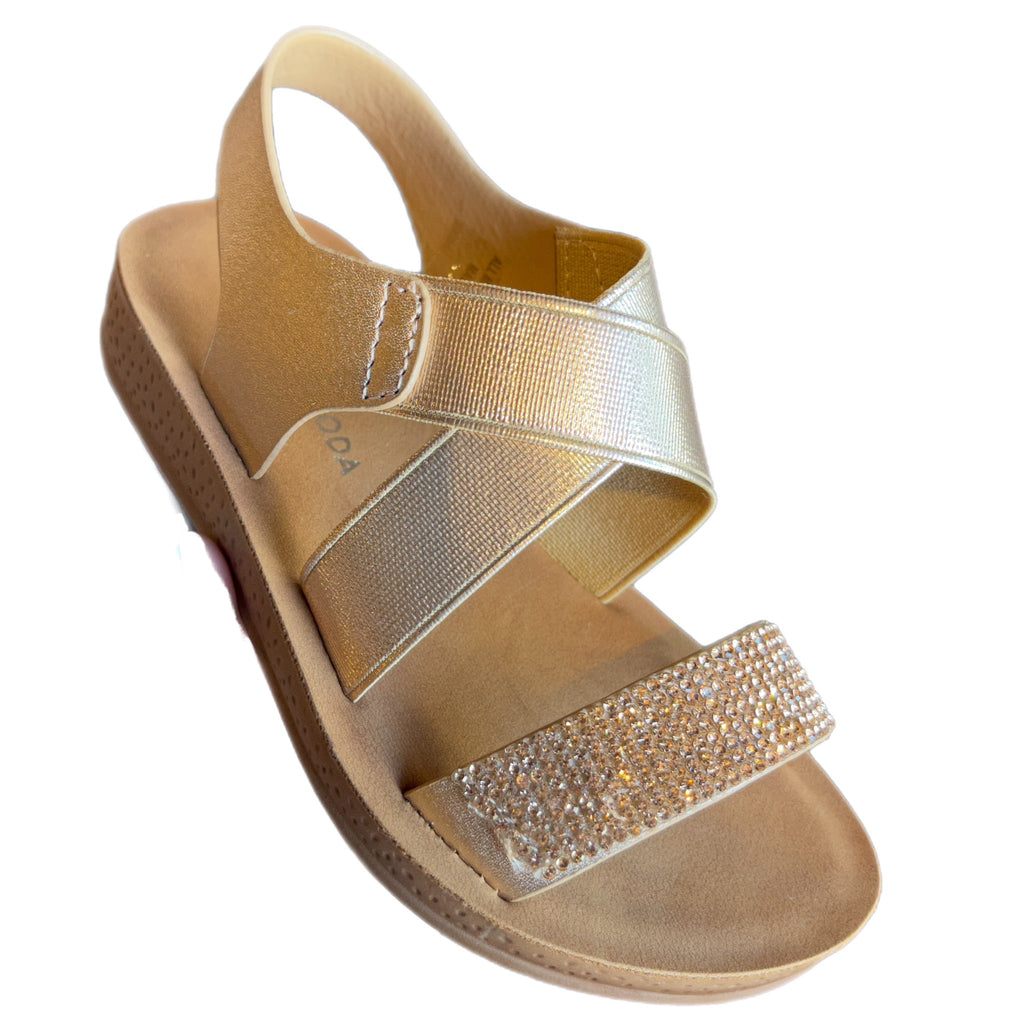 Rose Gold Bling Sandals - Texas Tushies - Modern Cloth Diapers & Beyond