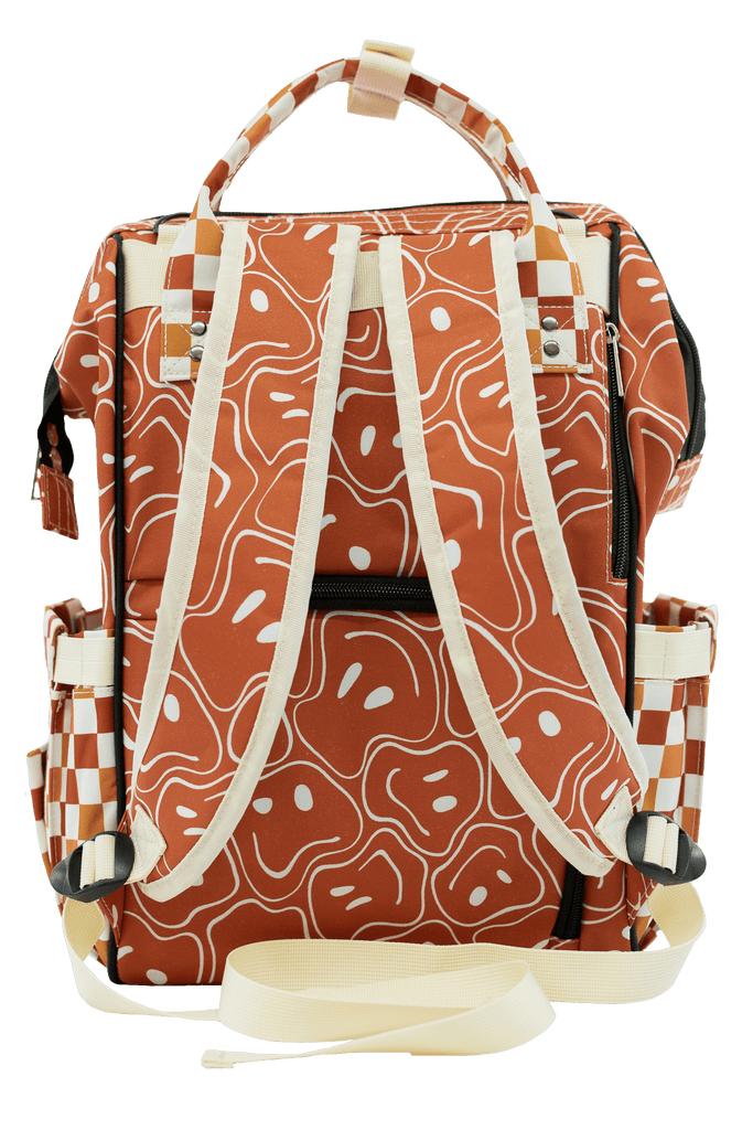 Ryker Faces & Autumn Check - Diaper Bag - Texas Tushies - Modern Cloth Diapers & Beyond
