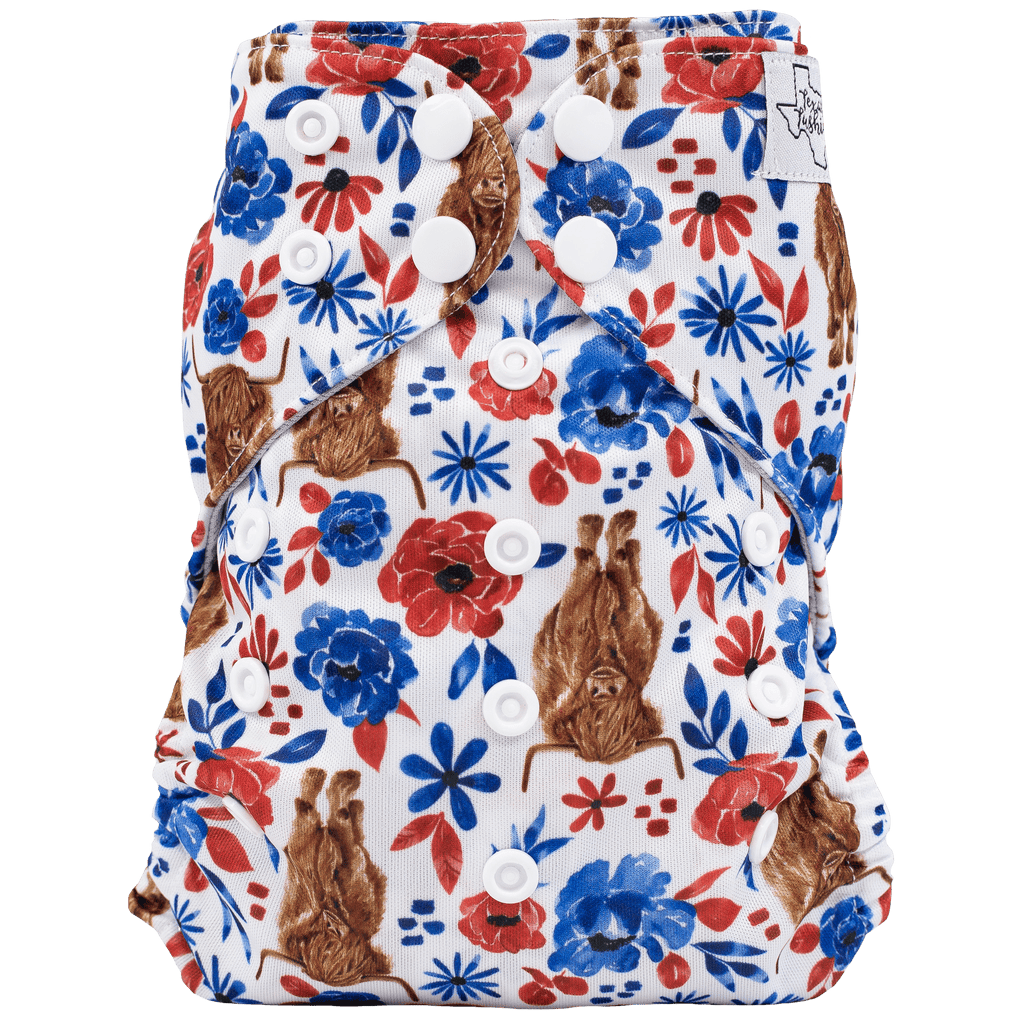 Seasonal Slim Fit Pocket Cloth Diaper - Texas Tushies - Modern Cloth Diapers & Beyond