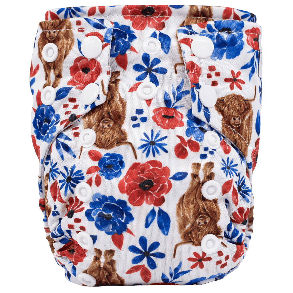 Seasonal Tiny Tushies Newborn AIO Cloth Diaper - Texas Tushies - Modern Cloth Diapers & Beyond