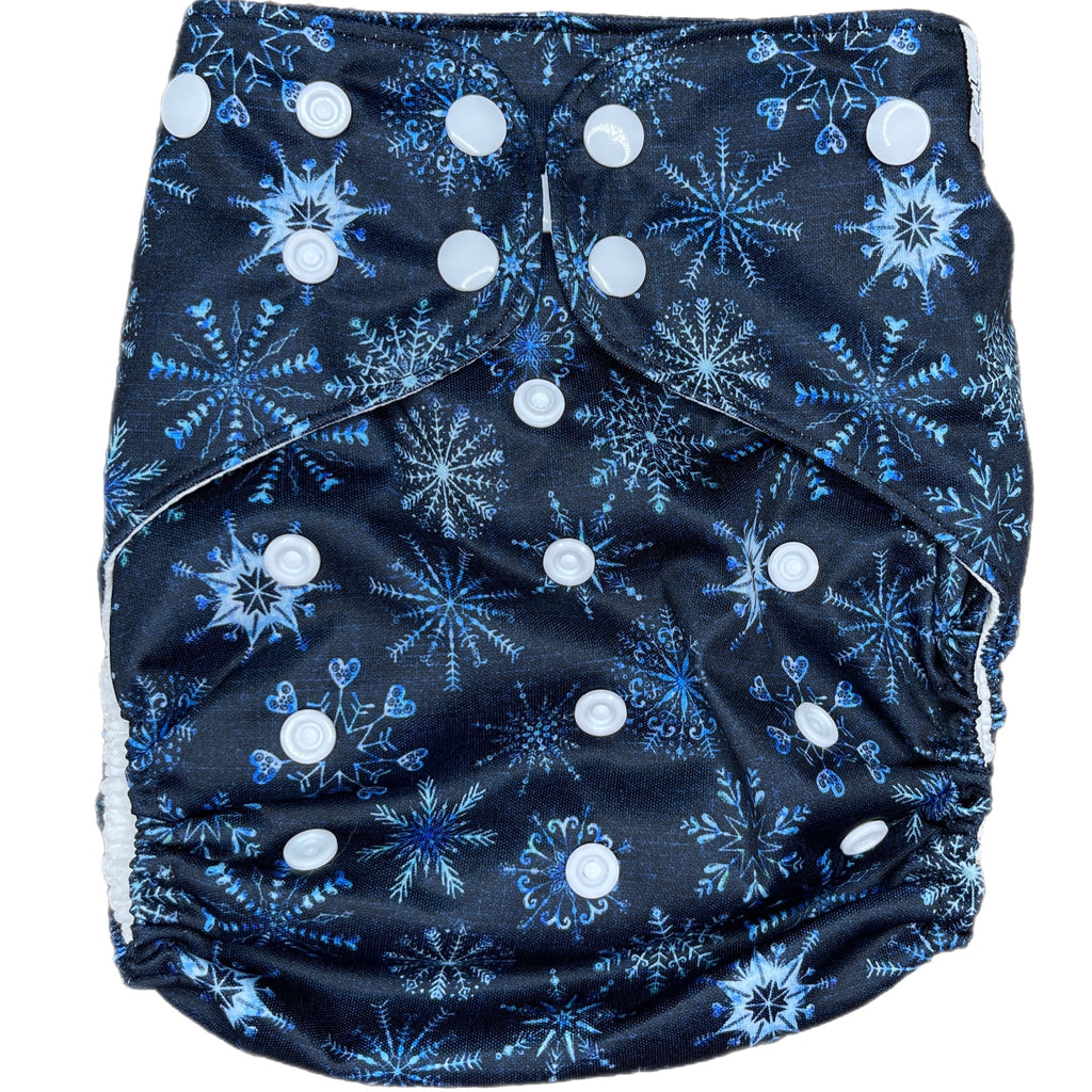 Snowflake - XL Pocket - Texas Tushies - Modern Cloth Diapers & Beyond