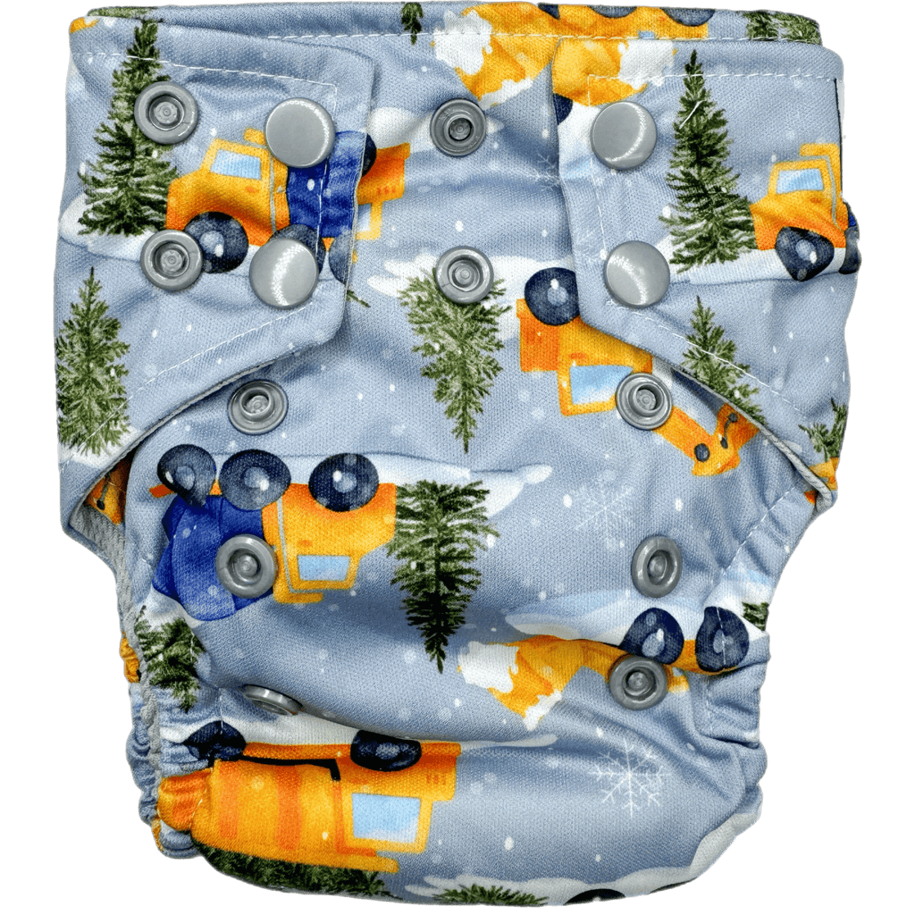Snowy Daze - Newborn AIO - Texas Tushies - Modern Cloth Diapers & Beyond