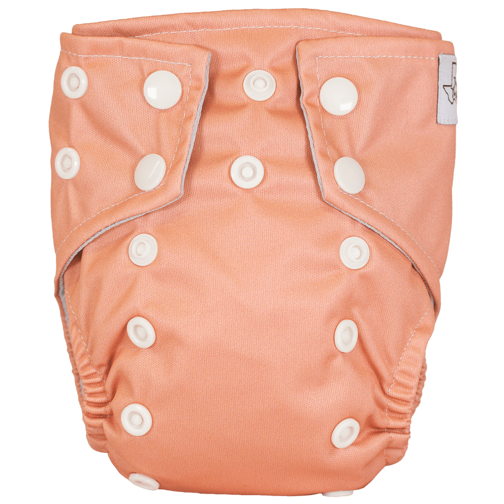 Solids Tiny Tushies Newborn AIO Cloth Diaper - Texas Tushies - Modern Cloth Diapers & Beyond