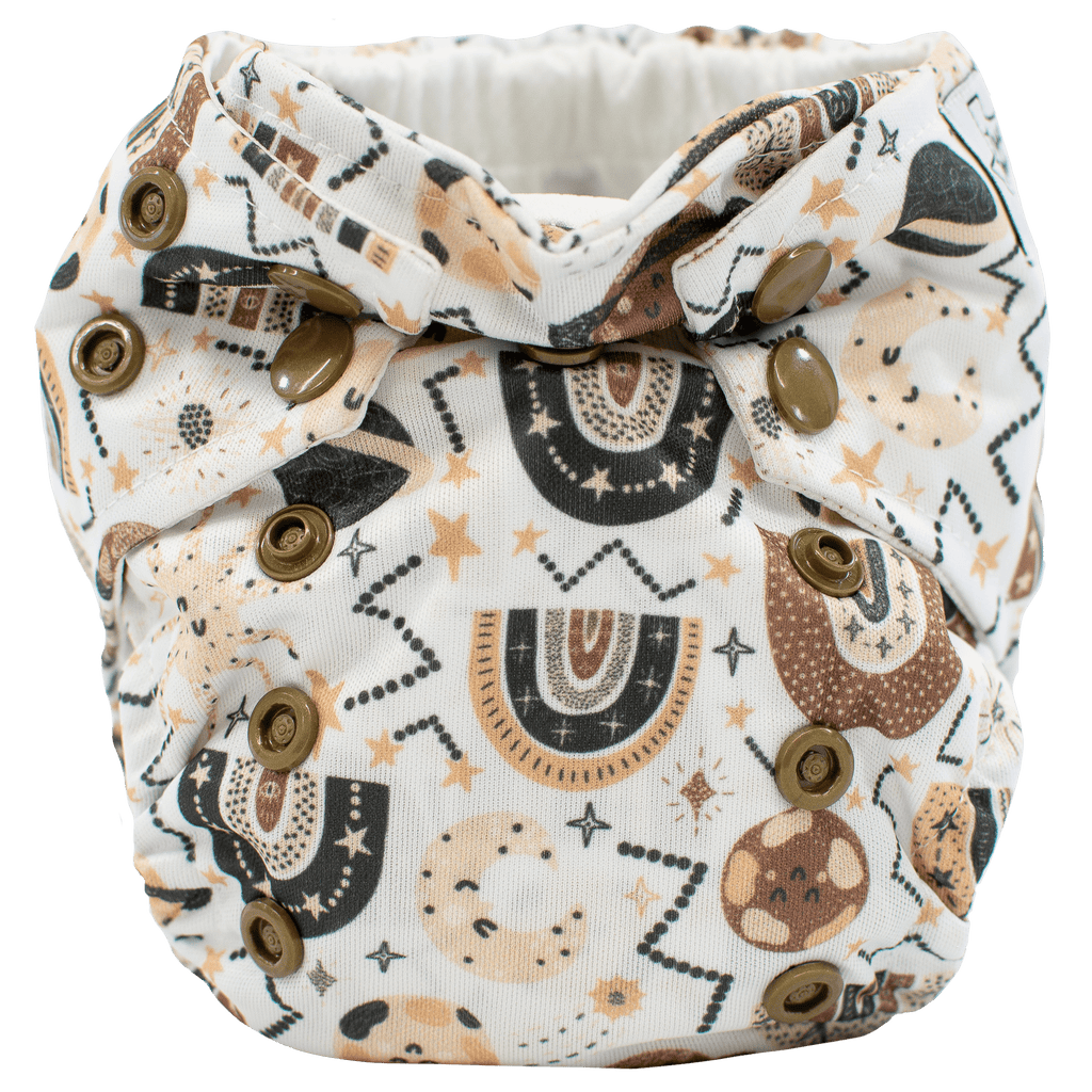 Space Rainbow - Newborn AIO - Texas Tushies - Modern Cloth Diapers & Beyond