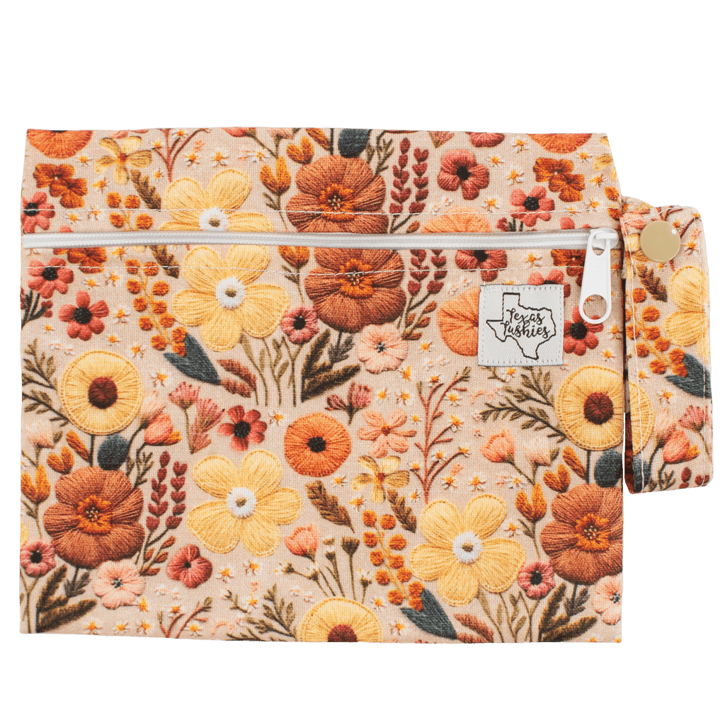 Sunset Embroidery - Mini Wet Bag - Texas Tushies - Modern Cloth Diapers & Beyond