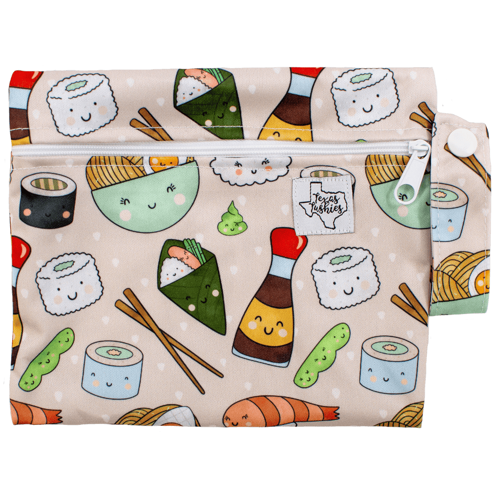 Sushi Smiles - Mini Wet Bag - Texas Tushies - Modern Cloth Diapers & Beyond