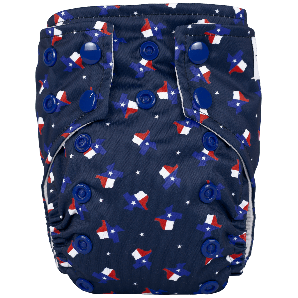 Tiny Tushies Newborn AIO Cloth Diaper - Texas Tushies - Modern Cloth Diapers & Beyond