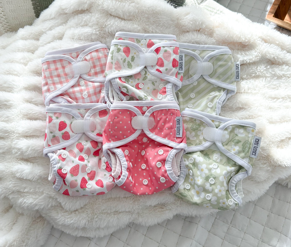 Tiny Tushies Newborn Hook & Loop Covers - Texas Tushies - Modern Cloth Diapers & Beyond