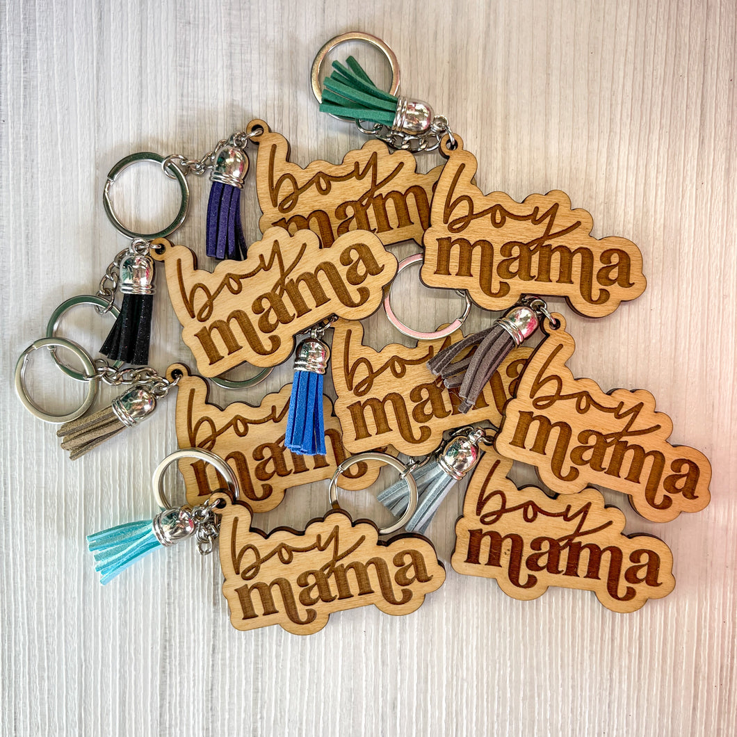 Mama Wooden Keychains